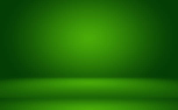 istock Green gradient abstract background empty room with space for your text and picture. 1372403498