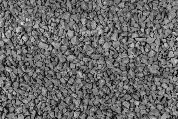 Photo of light gray pebbles