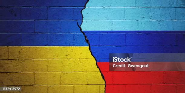 Ukraine Vs Luhansk Peoples Republic Stock Photo - Download Image Now - Backgrounds, Paint, Agreement