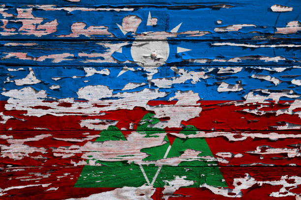 Waving flag of djibouti isolated on transparent background.