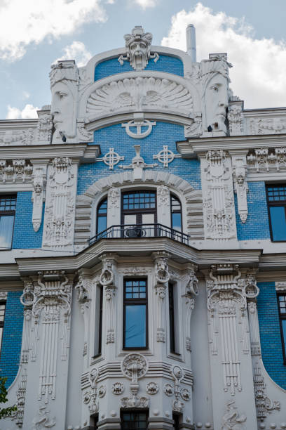 Art Nouveau building in Riga, Latvia