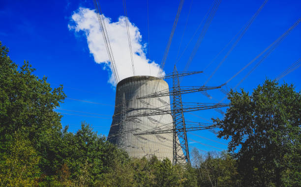 istock A nuclear power plant next to a forest. 1372428366