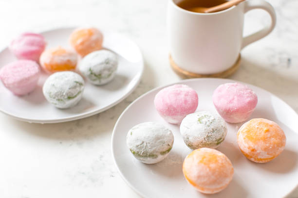 Mochi ice cream on the table