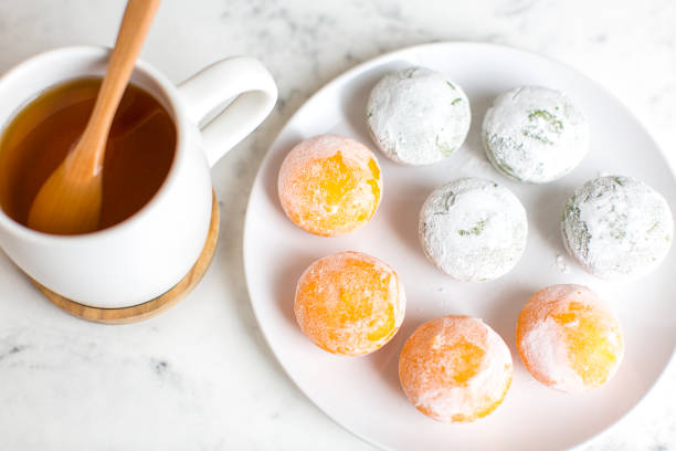 istock Mochi ice cream on the table 1372431776