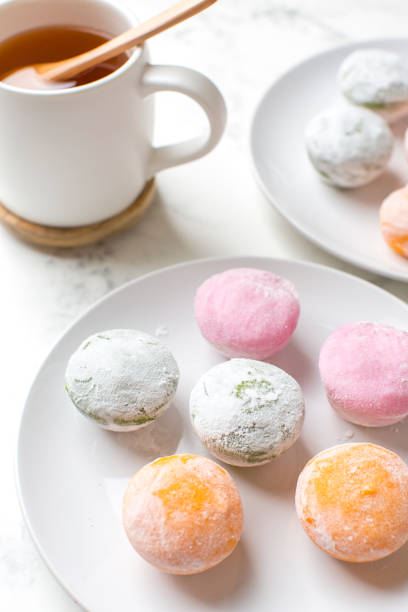 istock Mochi ice cream on the table 1372431787