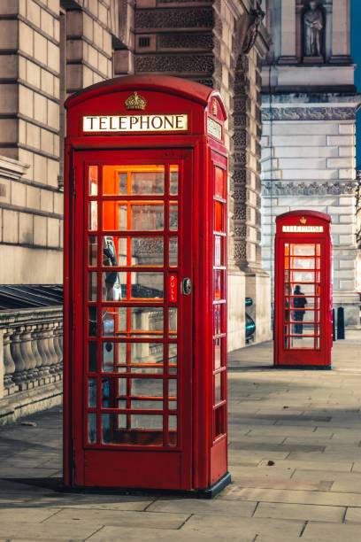 istock Traditional old style UK red phone box 1372438972