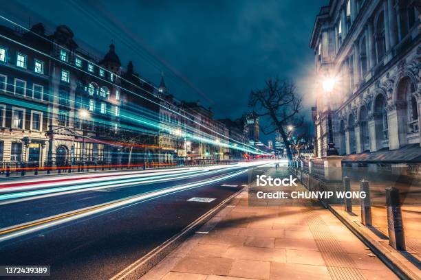 Horse Guards Avenue At Night London Stock Photo - Download Image Now - Whitehall - London, London - England, Night