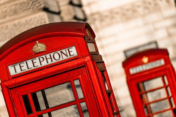 istock Traditional old style UK red phone box 1372440737