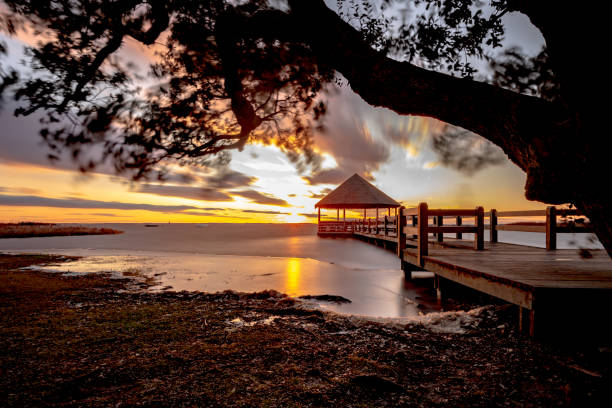 Sunset view from Historic Corolla Park  in Corolla , North Carolina.