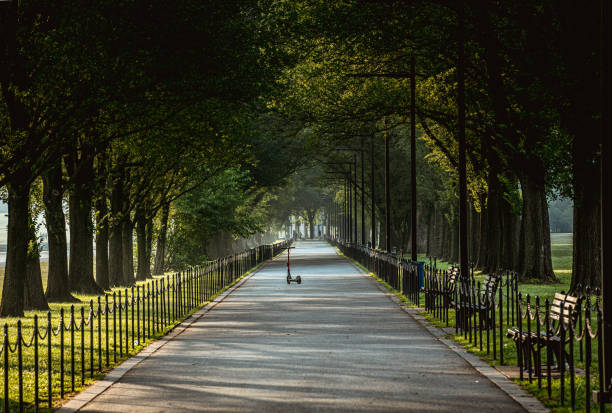 istock Park pathway near Lincoln Memorial and reflecting pool in Washington D.C. 1372448228