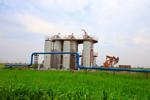 istock Pipeline valves and industrial equipment 1372452710