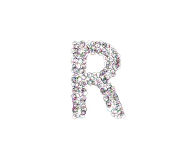 istock Bubble Themed Font Letter R 1372452711