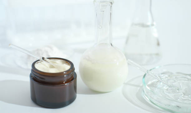 istock fermented cosmetic in a laboratory. enzymatic fermentation process, skin regeneration with amino acids, petri dishes with ingredients. 1372464933