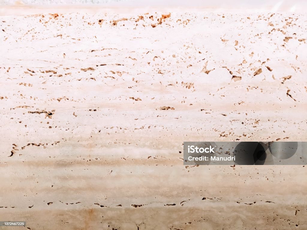Classic travertine marble Texture of polished travertine marble Travertine Pool Stock Photo