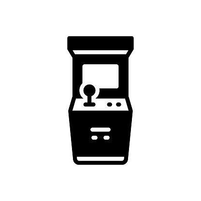 Icon for arcade, machine, game, electronic, play, technology, joystick, control
