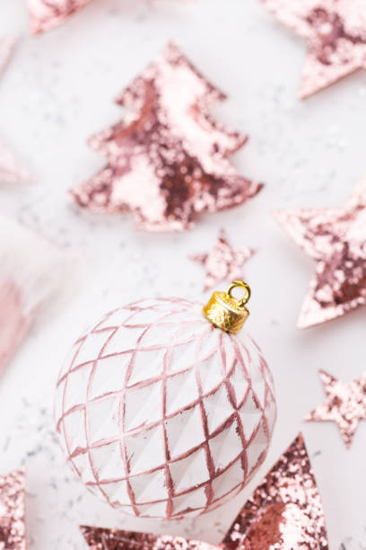 istock New Year celebration and Christmas background, Christmas decorations top view. 1372479529