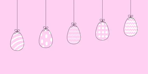 Vector illustration of Easter egg, great design for any purposes. Happy easter. Spring easter background. Vector illustration. stock image.