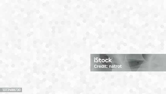 istock Abstract gray hexagon background, Vector 1372488730