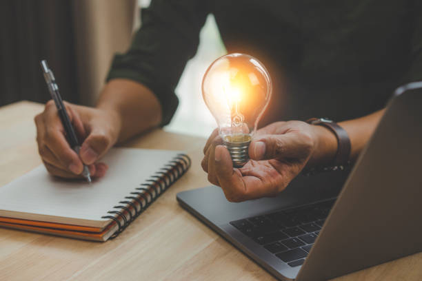 istock idea concept with innovation and inspiration. 1372489747