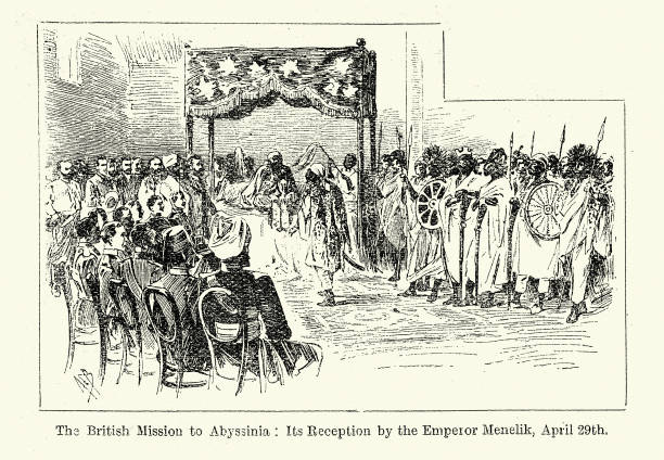 istock British mission to Abyssinia, Reception by Emperor Menelik, Victorian 19th Century 1372493777