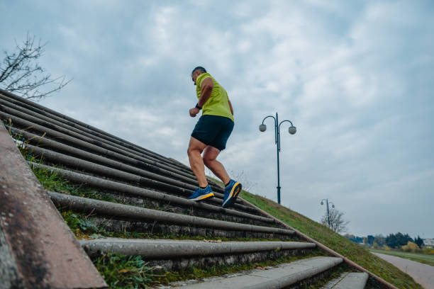 istock Man running outdoors 1372503569