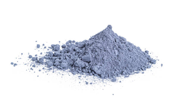 istock Blue matcha powdered tea isolated on white background 1372504316