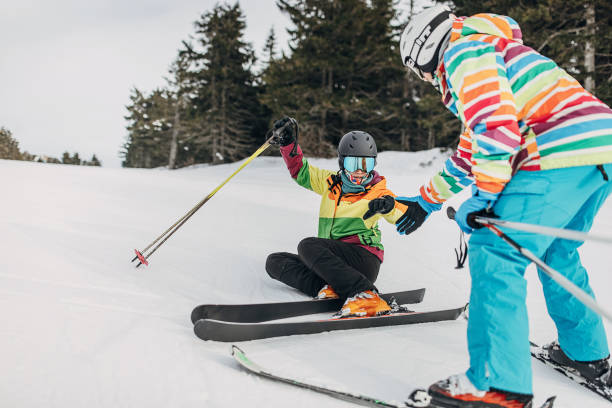 istock Female skier is injured 1372505634