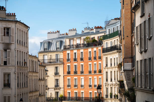 istock Apartment buildings in Paris 1372517375