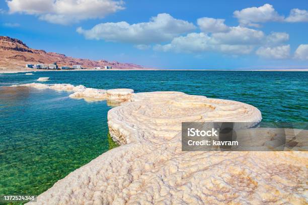 The Beautiful Symmetrical Crystals Stock Photo - Download Image Now - Israel, Dead Sea, Beach