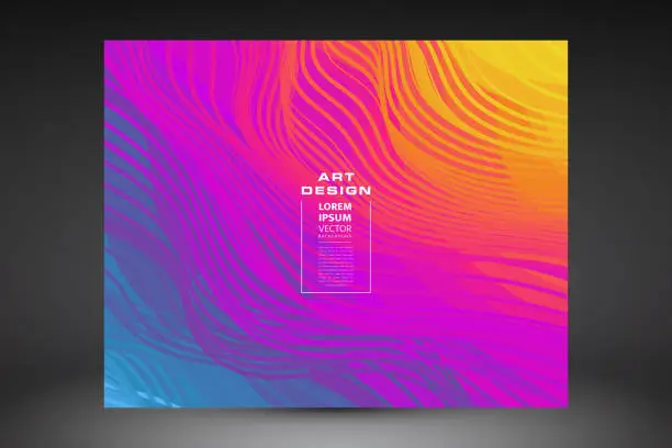 Vector illustration of Cover design template with color gradients. Abstract background. Modern pattern.