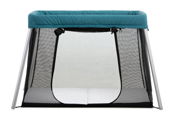 istock adjustable and foldable baby bed on white background isolated 1372528984