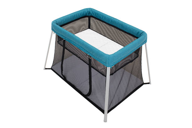 istock adjustable and foldable baby bed on white background isolated 1372529030