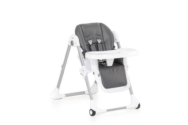 istock baby high chair side view studio shot in white background 1372529128