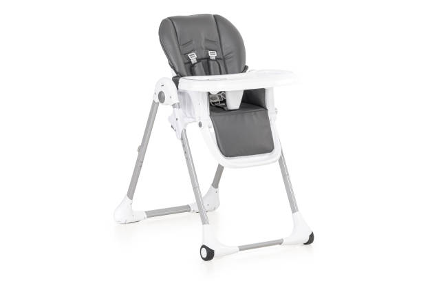 istock baby high chair side view studio shot in white background 1372529165