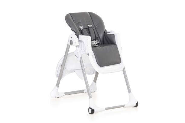 istock baby high chair side view studio shot in white background 1372529182