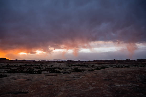 istock Morning Sun Highlights Low Rain Clouds Over The Needles 1372531881