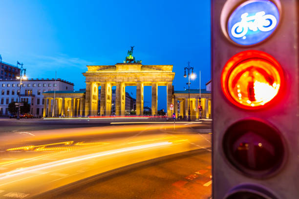 Brandenburg Gate in Berlin at sunset