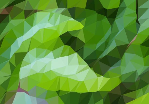 Colorful polygonal mosaic background out of triangles for creative design