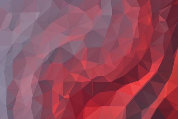 Colorful polygonal mosaic background out of triangles for creative design