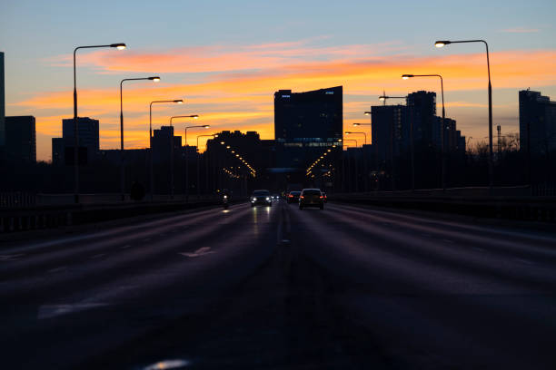 istock Sunset at Warsaw 1372538585