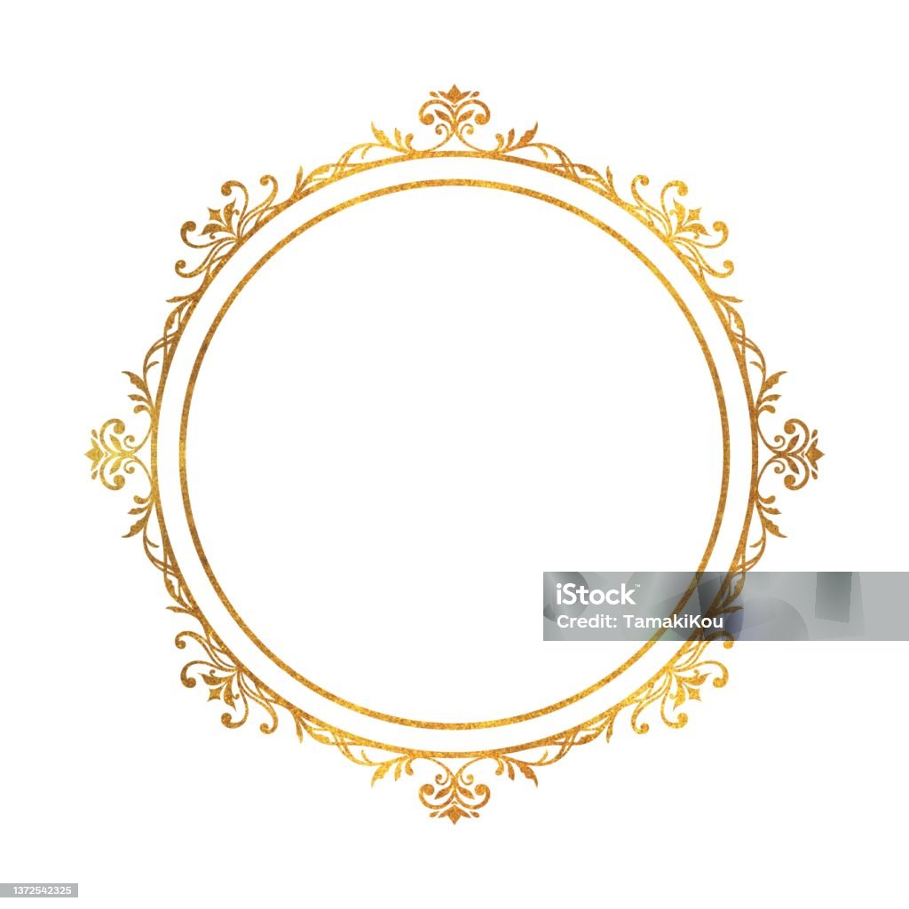Classical Circular Frame Stock Illustration - Download Image Now ...
