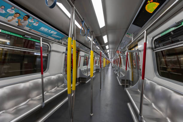 Seoul, South Korea - November 16, 2006: Korean Passengers Traveling by Metropolitan Subway. The Seoul Metropolitan Subway is one of the most widely used rapid railway transport system in the world