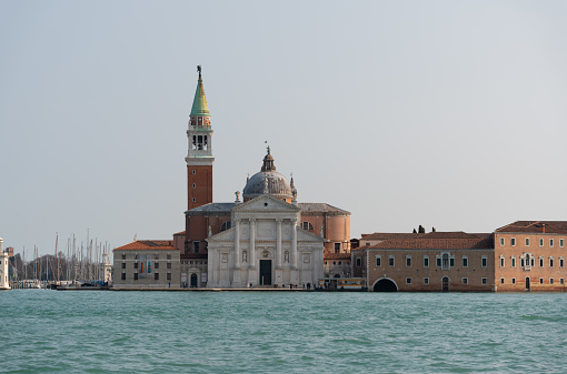 The iconic shape of the Church of San Giorgio Maggiore in Venice.