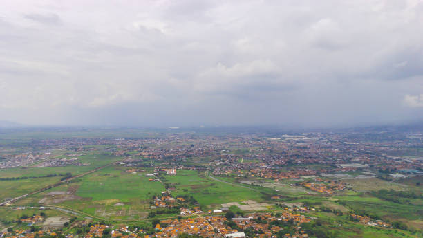 istock Resident area from drone - stock photo 1372545481