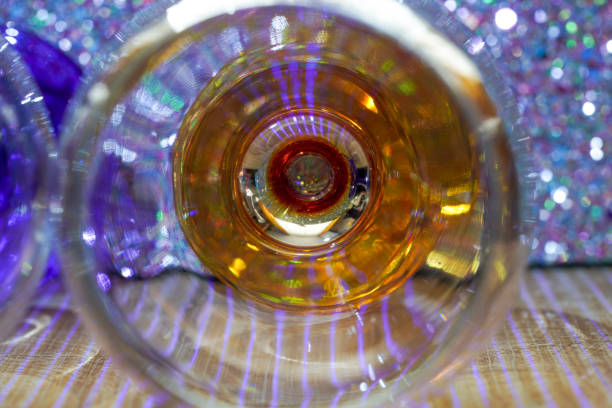 This is a glass lit from below with colored light creates consuming patterns to be used as a background