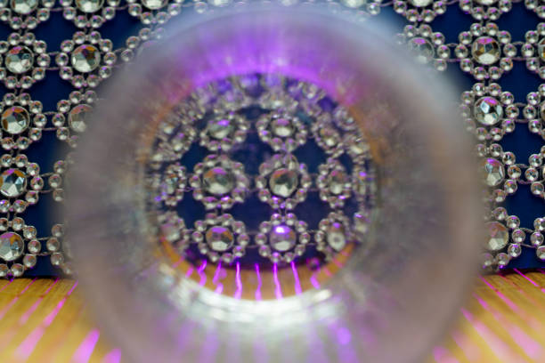 This is a glass lit from below with colored light creates consuming patterns to be used as a background