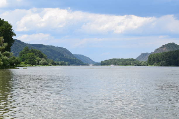 istock wide Rhine river with much water 1372551311