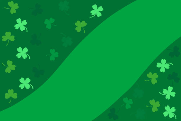 카피 스페이스와 세인트 패트릭의 날 테마 프레임 - st patricks day day abstract backgrounds stock illustrations