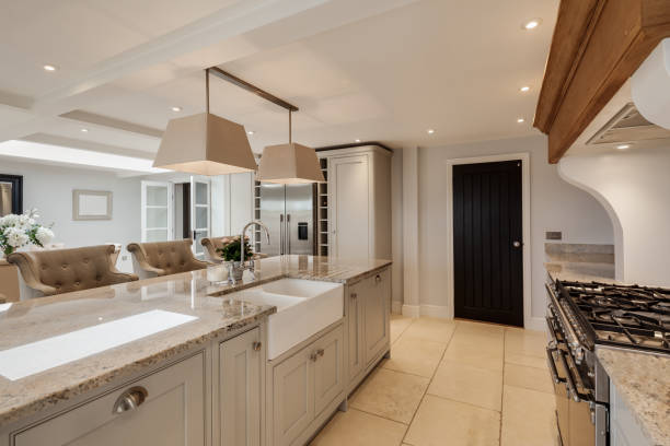 istock Beautiful luxurious traditional style modern kitchen 1372562601