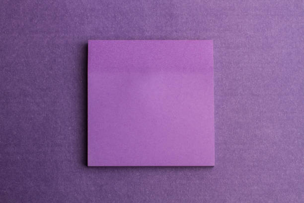 A purple square paper on a purple background with copy space